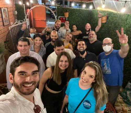 Group photo at La Cocina in Hialeah