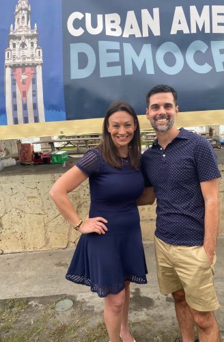 Florida Ag Commissioner Nikki Friend and Club President Horacio Sierra